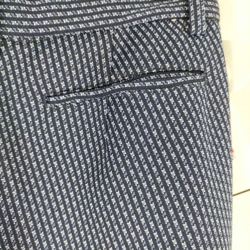 センタープレス 総柄ポリスラックス YKK レディース