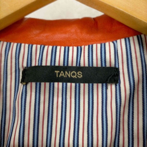 TANQS イタリア製 VERA PELLE REAL LEATHER 2Bジャケット レディース