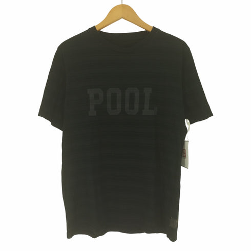 プール POOL ロゴ プリント ボーダー S/S Tシャツ メンズ JPN:M