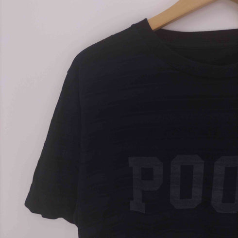 プール POOL ロゴ プリント ボーダー S/S Tシャツ メンズ JPN:M