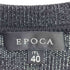 エポカ Epoca ジップアップ ノースリーブ ニットカーディガン レディース 40