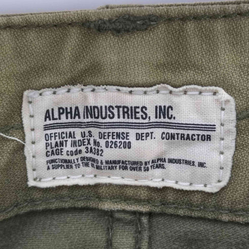 アルファインダストリーズ ALPHA INDUSTRIES ミリタリー カーゴ パンツ メンズ JPN:L