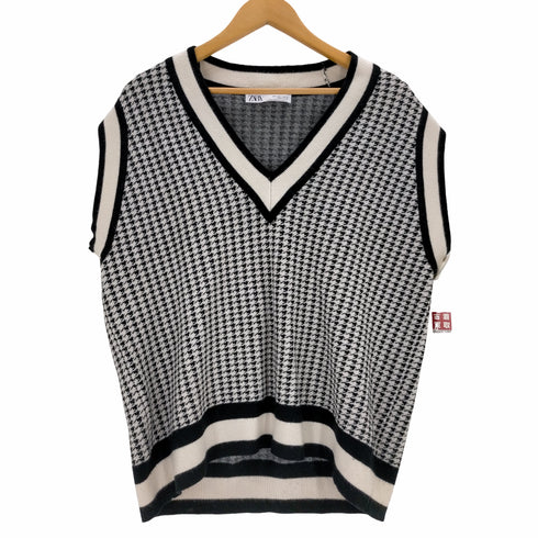 ザラ ZARA 千鳥格子ベスト レディース JPN:S