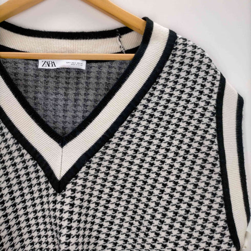 ザラ ZARA 千鳥格子ベスト レディース JPN:S