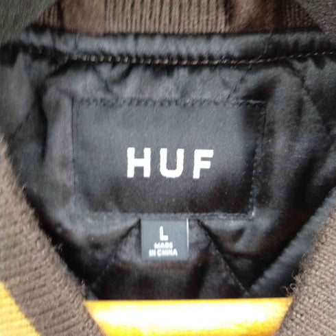 ハフ HUF 23AW HARRISON VARSITY JACKET ライン ルーズシルエット スタジャン メンズ JPN:L