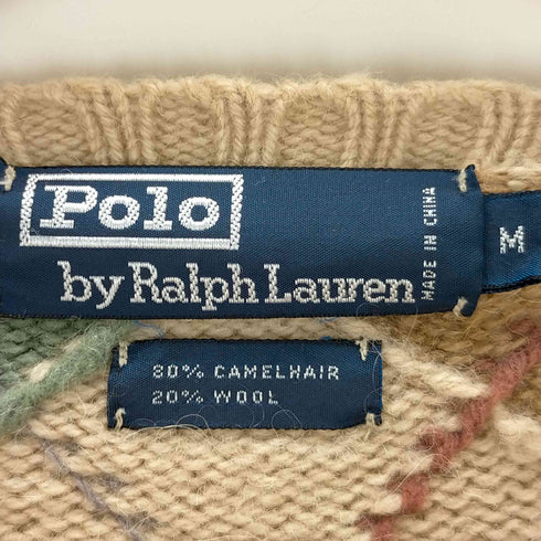 ポロバイラルフローレン Polo by RALPH LAUREN アーガイル柄カシミアウールクルーネックニット メンズ JPN:M