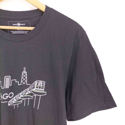 SHAKE SHACK タウンプリント クルーネックTシャツ メンズ import:L