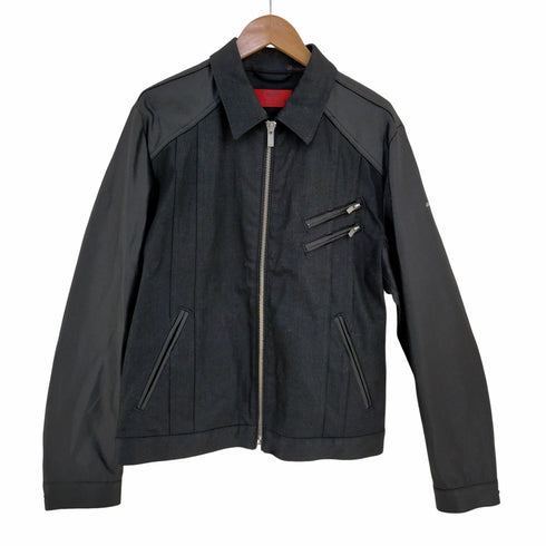 ヒューゴボス HUGO BOSS ニホンノデニム バイカー デニムジャケット メンズ import:L
