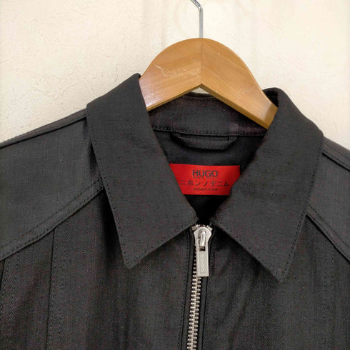ヒューゴボス HUGO BOSS ニホンノデニム バイカー デニムジャケット メンズ import:L
