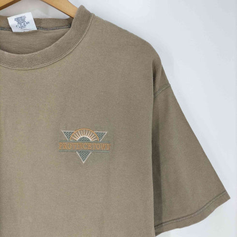 フメイ SANTEE HVYWT USA製 刺繍ロゴ クルーネックTシャツ メンズ import:L