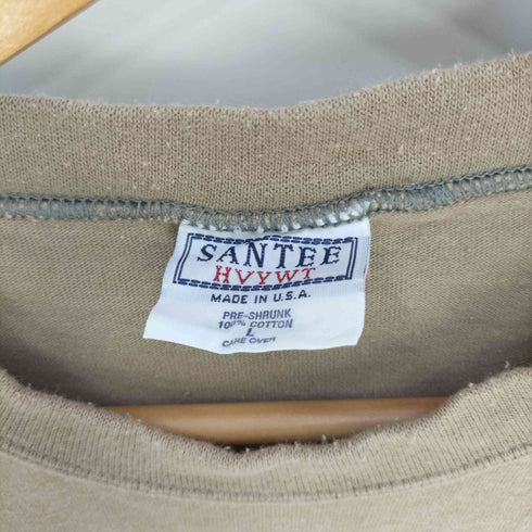 フメイ SANTEE HVYWT USA製 刺繍ロゴ クルーネックTシャツ メンズ import:L