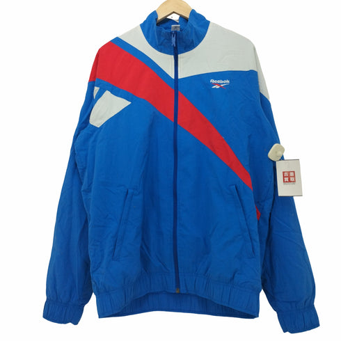 リーボック Reebok ジップアップナイロンジャケット トラックジャケット メンズ 2XL
