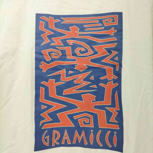 グラミチ GRAMICCI 前面プリント クルーネックTシャツ メンズ import:S