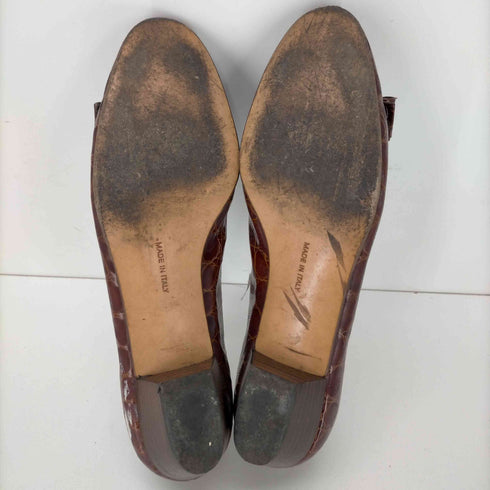 サルヴァトーレフェラガモ Salvatore Ferragamo クロコ型押し パンプス レディース