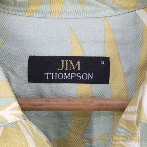 ジムトンプソン JIM THOMPSON 開襟オープンカラー シルクアロハシャツ メンズ import:S