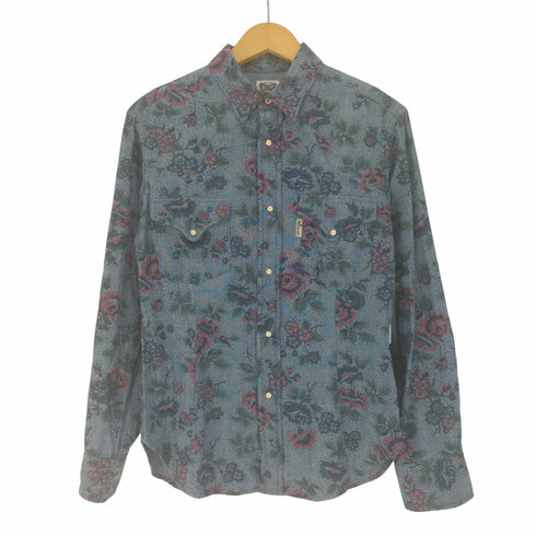 ブルーブルー BLUE BLUE 総柄 L/S ウエスタン シャツ レディース