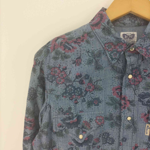 ブルーブルー BLUE BLUE 総柄 L/S ウエスタン シャツ レディース