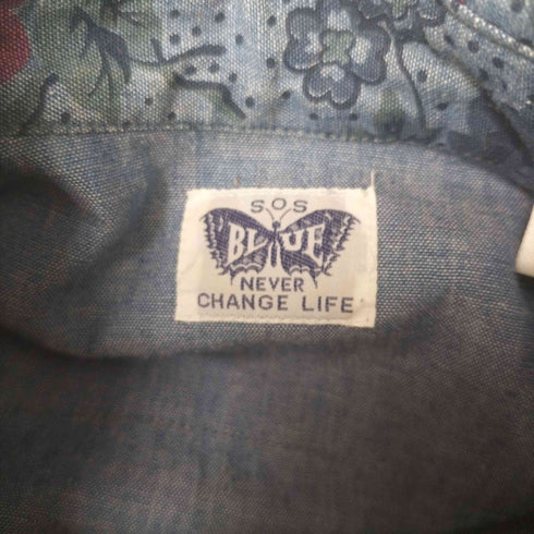 ブルーブルー BLUE BLUE 総柄 L/S ウエスタン シャツ レディース