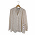 ザラ ZARA CONTRAST TEXTURED LOOSE FITTING BLOUSE レディース JPN:M