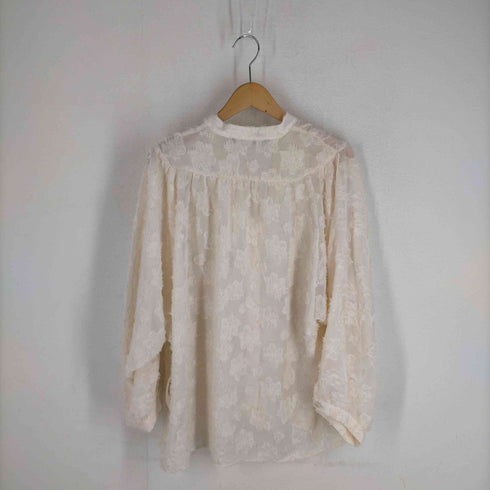 ザラ ZARA CONTRAST TEXTURED LOOSE FITTING BLOUSE レディース JPN:M