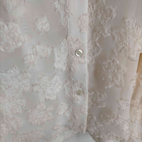 ザラ ZARA CONTRAST TEXTURED LOOSE FITTING BLOUSE レディース JPN:M