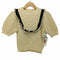 ザラ ZARA Knit Top with ruffles レディース import:S