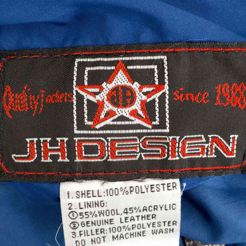 ジェイエイチデザイン JH Design Los Angels 袖レザー スタジャン リバーシブル メンズ