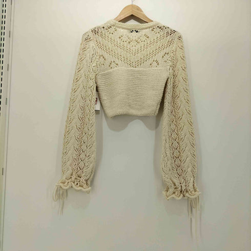 ザラ ZARA クロップドクロシェニット レディース import:S