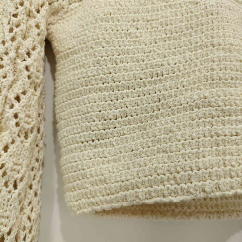 ザラ ZARA クロップドクロシェニット レディース import:S