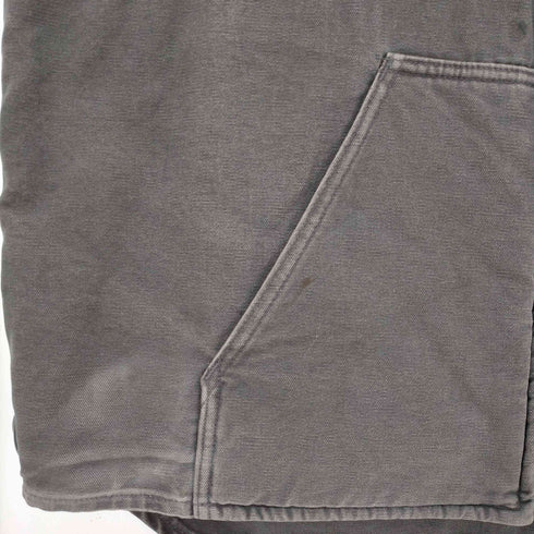 カーハート Carhartt 企業ロゴ 刺繍 ダック地ベスト 裏地フリース メンズ import:XXL