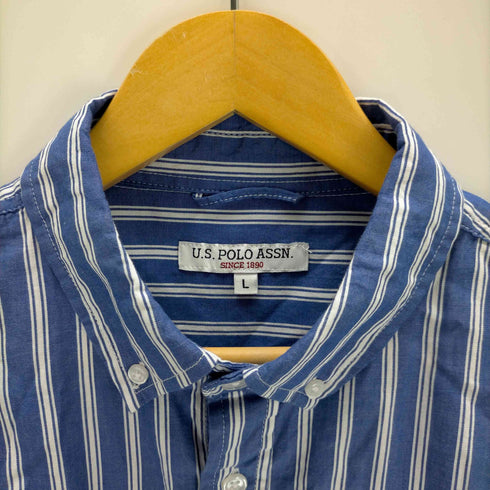 ユーエスポロアッスン U.S.POLO ASSN オーバーサイズ ストライプシャツ メンズ JPN:L