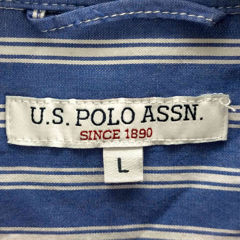 ユーエスポロアッスン U.S.POLO ASSN オーバーサイズ ストライプシャツ メンズ JPN:L