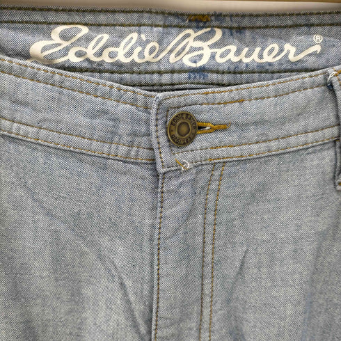 エディーバウアー Eddie Bauer 裏地ヒッコリーシャンブレーパンツ メンズ US:34-35