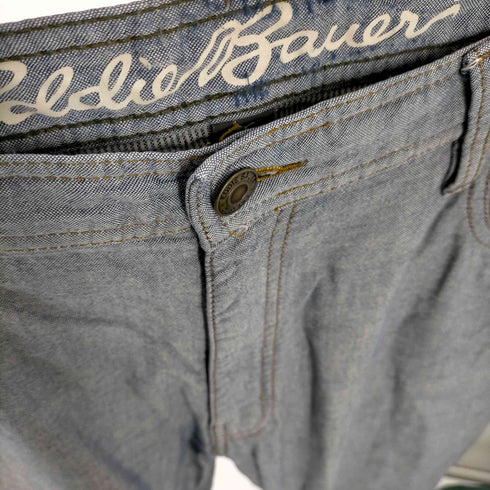 エディーバウアー Eddie Bauer 裏地ヒッコリーシャンブレーパンツ メンズ US:34-35