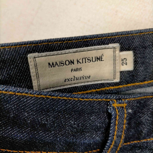 メゾンキツネ MAISON KITSUNE メゾンキツネ ジャパン スリムフィット デニム レディース 25INCH