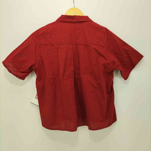 サニークラウズ sunny clouds オープンカラー 開襟 スイカの種シャツ ドット柄シャツ レディース JPN:M