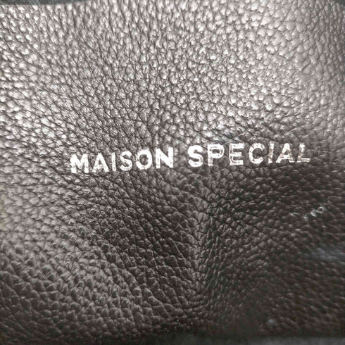 メゾンスペシャル MAISON SPECIAL シボ革 レザーショルダーバッグ レディース