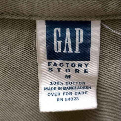 ギャップ Gap 00s old factory store シャツジャケット メンズ JPN:M