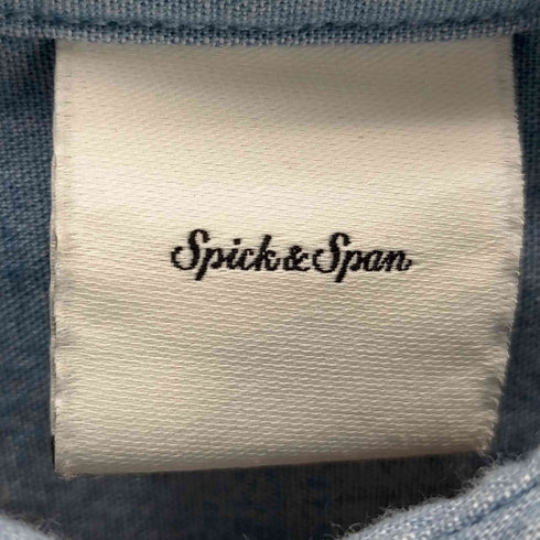 スピックアンドスパン Spick and Span スナップボタン レギュラーカラーシャツ レディース