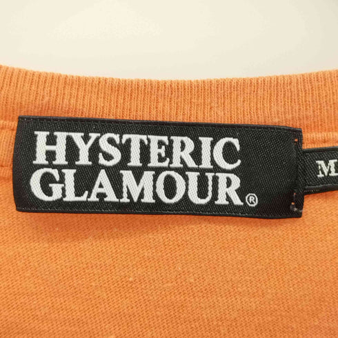 ヒステリックグラマー HYSTERIC GLAMOUR ロゴプリント クルーネック ショートスリーブTシャツ レディース M