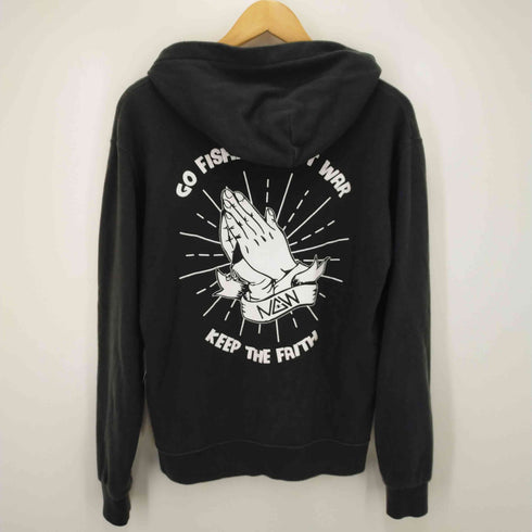NEW CURRENT WORKS ロゴプリント ジップアップ パーカー メンズ import:M