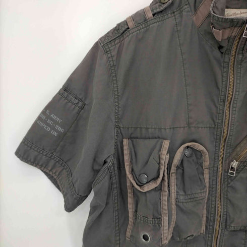 アヴィレックス AVIREX S/S ARMY CUSTOM ZIP SHIRT カスタムジップシャツ メンズ JPN:XL