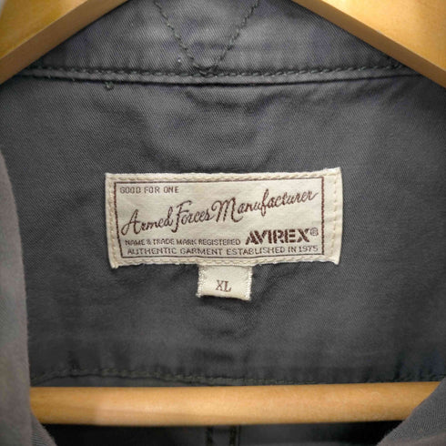 アヴィレックス AVIREX S/S ARMY CUSTOM ZIP SHIRT カスタムジップシャツ メンズ JPN:XL