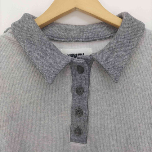 ヴィアヴァンダ viavanda BIG KNIT POLO SHIRTS レディース FREE