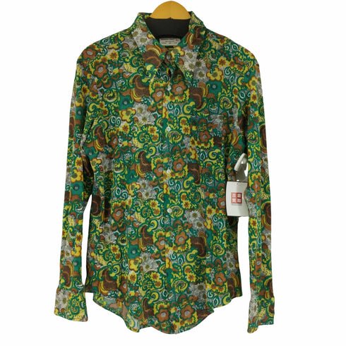 ディレクション DIRECTION 70S 花柄 ナイロンL/Sシャツ メンズ JPN:XL