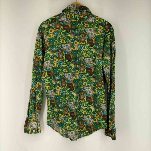 ディレクション DIRECTION 70S 花柄 ナイロンL/Sシャツ メンズ JPN:XL