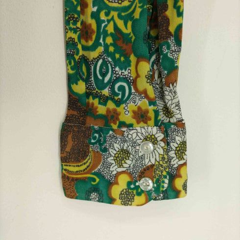 ディレクション DIRECTION 70S 花柄 ナイロンL/Sシャツ メンズ JPN:XL