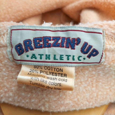BREEZIN'UP 90S MADE IN USA ラバープリントフーディー EAST HAMPTON メンズ import:L