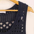 ザラ ZARA クロシェ コントラスト ニットベスト レディース import:S