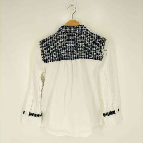 ザラ ZARA ツイードミックスブラウス レディース import:S